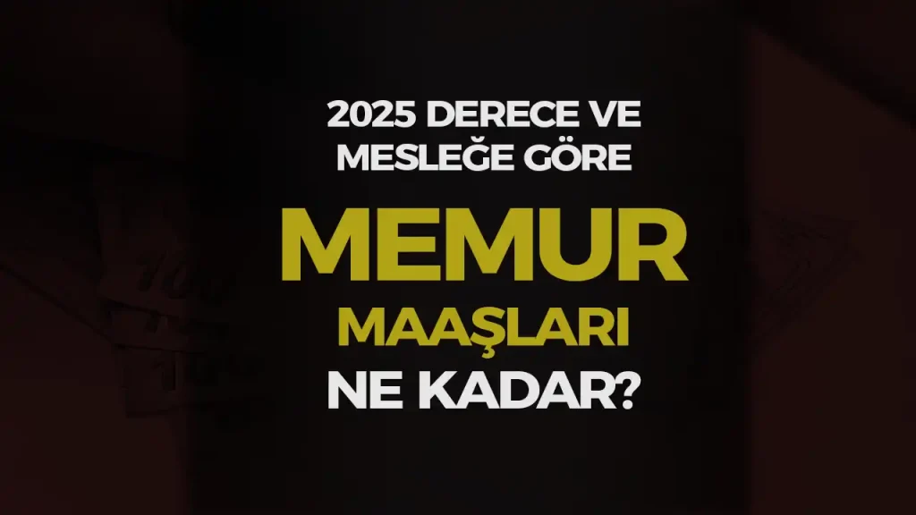 Mesleğe Göre Memur Maaşları