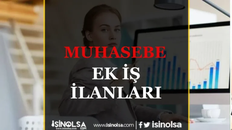 Muhasebe Ek İş İlanları