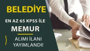 Akseki Belediyesi Zabıta Memuru ve Personel Alım İlanı Yayımlandı ( En az 65 KPSS )