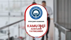 KTÜ İŞKUR aracılığı İle Kamu İşçi Alımı Yapacak!