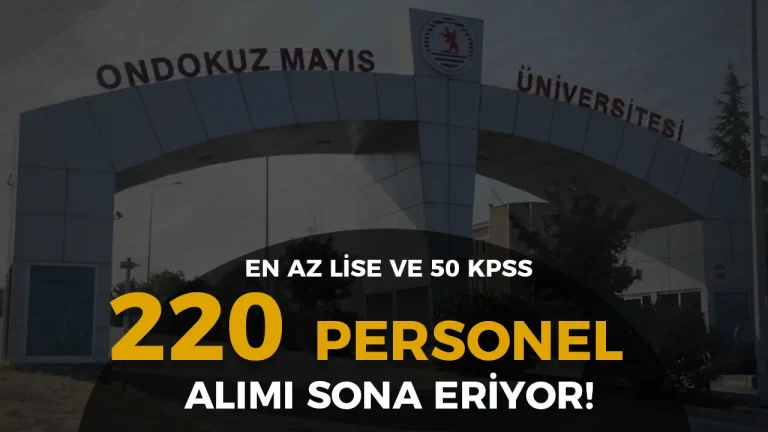 omü personel alımı