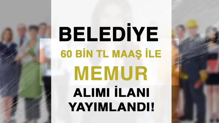 Belediye 60 Bin TL Maaş İle Lisans mezunu Memur Alımı İlanı ( Bolvadin Belediyesi )