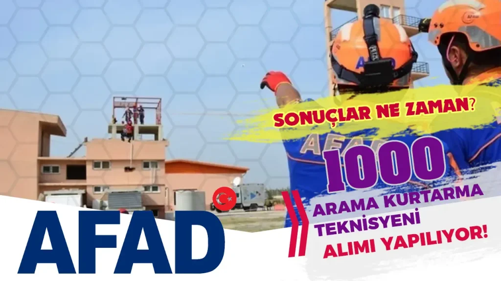 afad personel alımı sonuçları