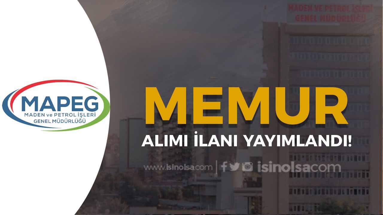 Enerji bakanlığı mapeg memur alımı