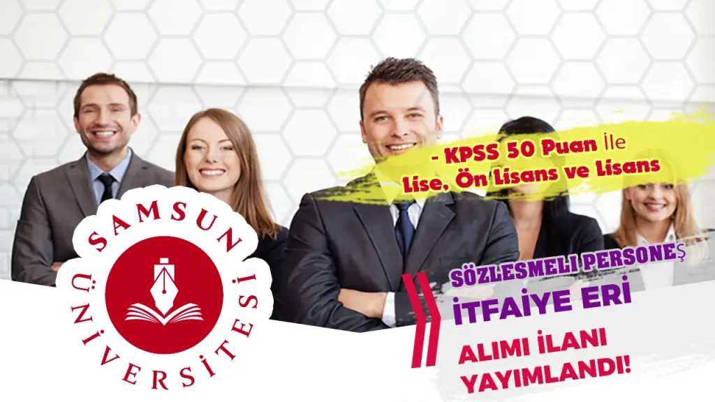 samsun üniversitesi perosnel alımı