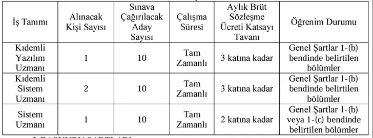 bogazici universitesi bilisim personeli alimi