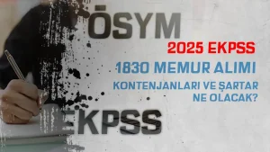 2025 EKPSS Kamuya 1830 Memur Alımı Tercih Kılavuzu ve Kadrolar Ne Olacak?