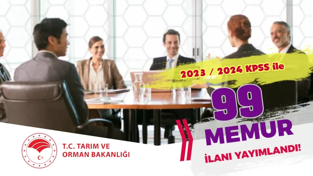 tarım bakanlığı memur alımı ilanı