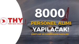 THY 2024 Yılı 8 Bin Personel Alımı Kontenjan ve Şartları?