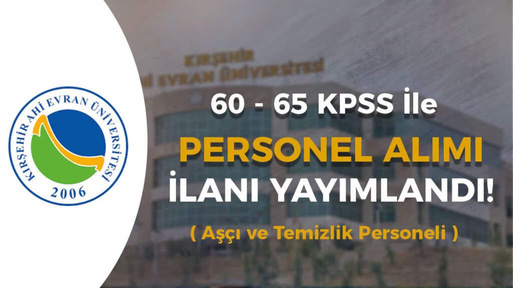 kirsehir ahi evran universitesi personel alim ilani1