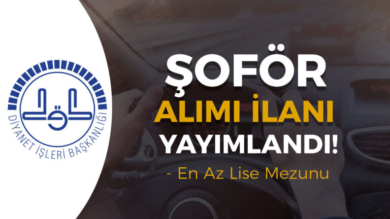 diyanet sofor alimi