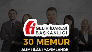 GİB 30 Devlet Memur ( DGUY ) Alımı İlanı 2025