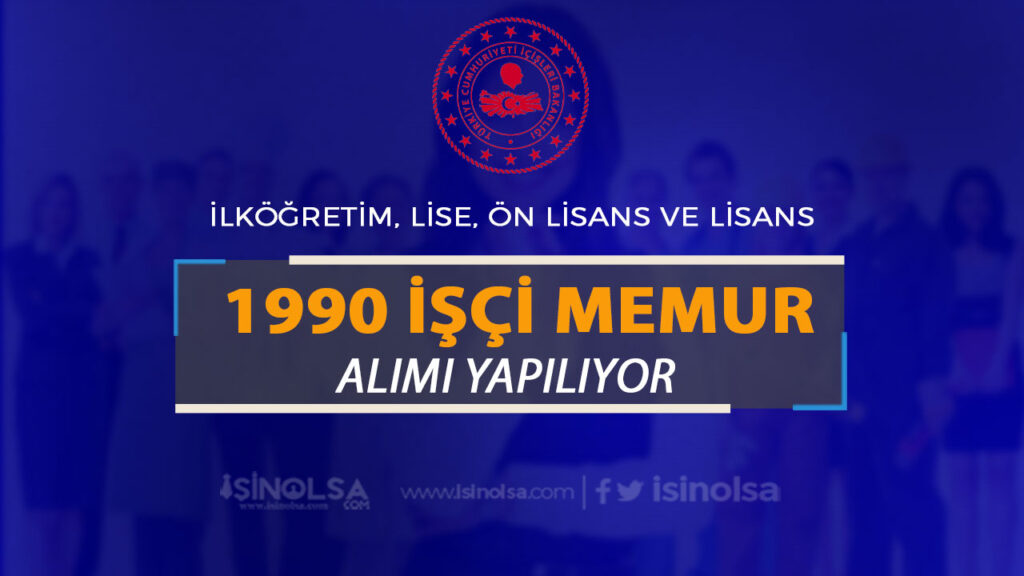 icileri bakanlgi 1990 memur isci alimi