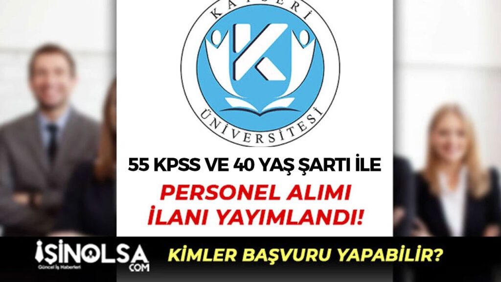 kayseri universitesi personel alimi