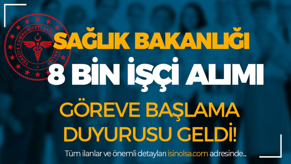 saglik bakanligi goreve baslama 1