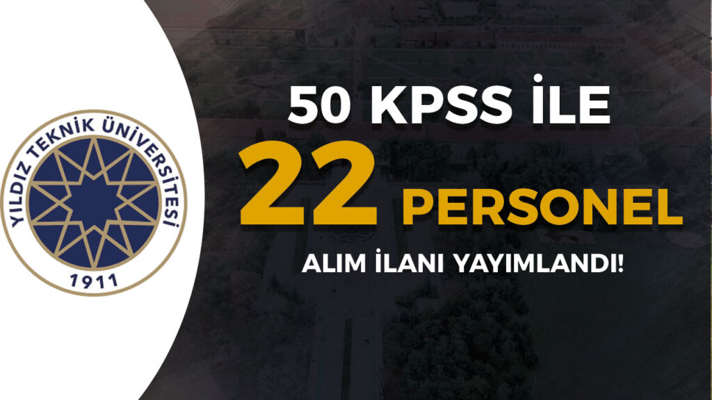 yildiz teknik universitesi personel alimi 1