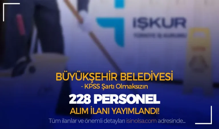 buyuksehir belediyesi personel alimi