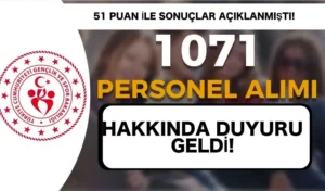 GSB 1071 Gençlik Çalışanı Alımı Hakkında Duyuru Yayımlandı!