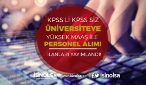 MKÜ Sözleşmeli Personel Alımı İlanı – KPSS li KPSS siz