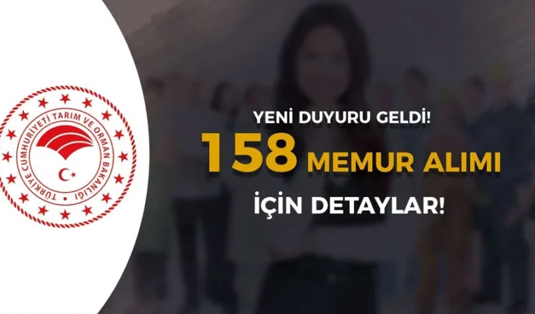 tarim bakanligi 158 memur