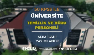 Tarsus Üniversitesi Sözleşmeli Personel Alımı – Lise, Lisans ( Temizlik ve Büro )