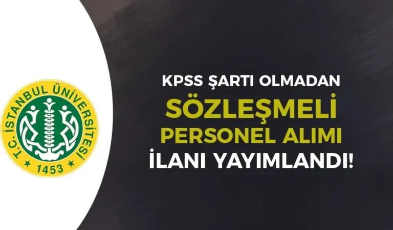 istanbul universitesi personel alimi 1