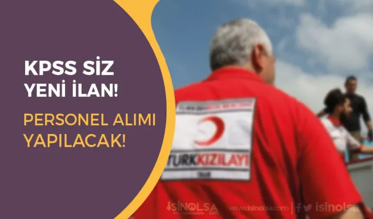 kizilay personel alimi 1