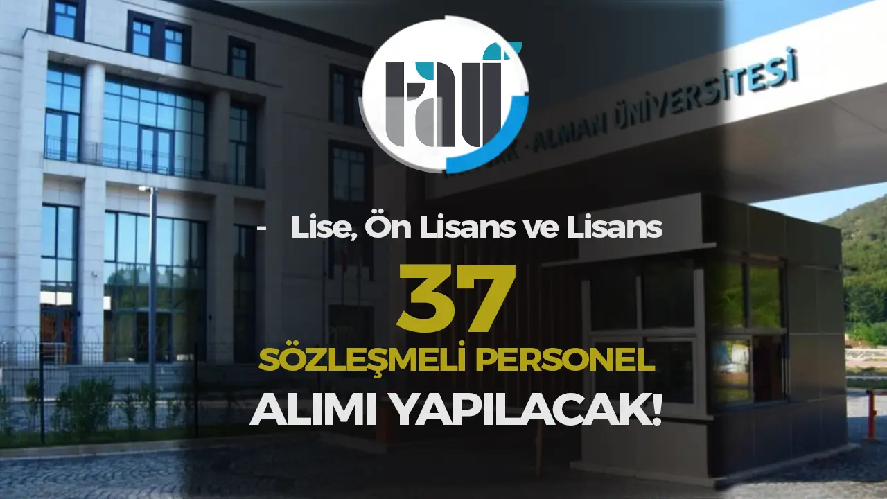 TAÜ PERSONEL ALIMI İLANI