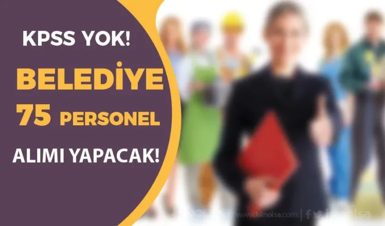 belediye personel alimi