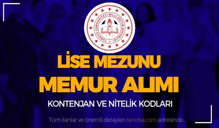 meb lise mezunu memur alimi