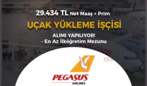 Pegasus Uçak Yükleme İşçisi Alımı: 29.434 TL Net Maaş + Prim