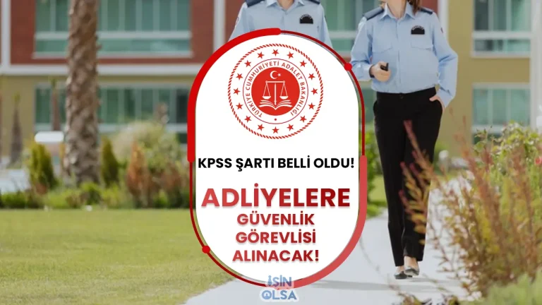 adalet bakanlığı güvenlik görevlisi alımı ilanı