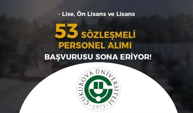 cukuroba universitesi personel alimi