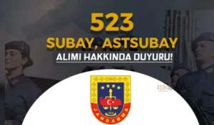 Jandarma 523 Subay ve Astsubay Sınav Sonuçları Açıklandı – JAMYO ve JSGA