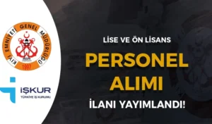 Kıyı Emniyeti En Az Lise Personel Alımı Yapıyor! KPSS li KPSS siz