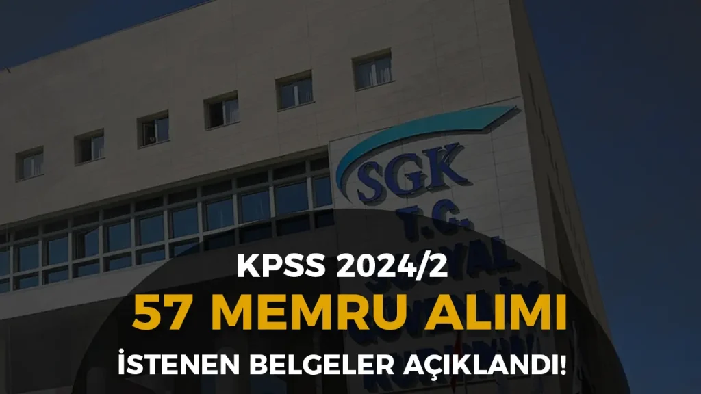 sgk memur alımı duyurusu