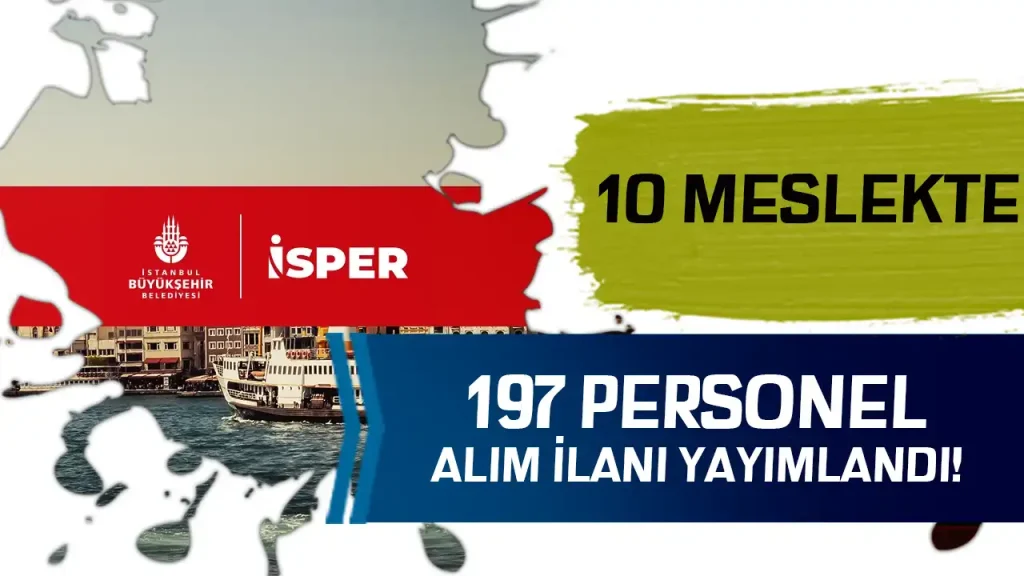 İBB isper personel alımı ilanı