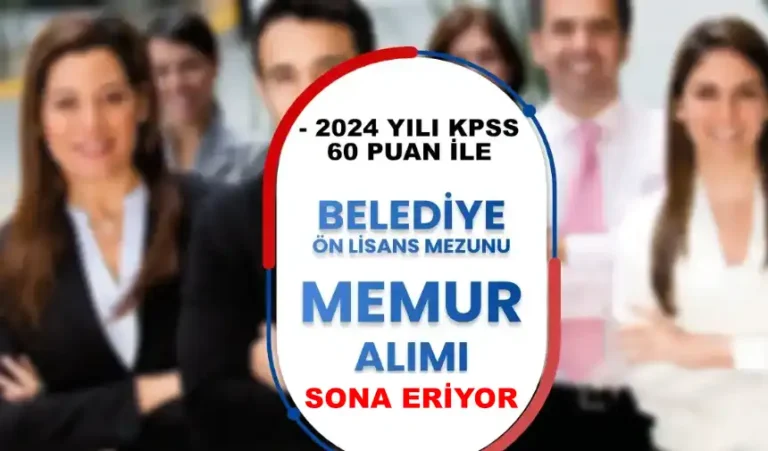 belediye 60 kpss ile memur alimi