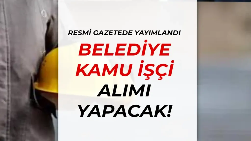 belediye isci alimi 1