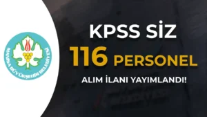 Manisa BESOT 116 Personel ( Güvenlik, İşçi, Büro Personeli ) Alımı