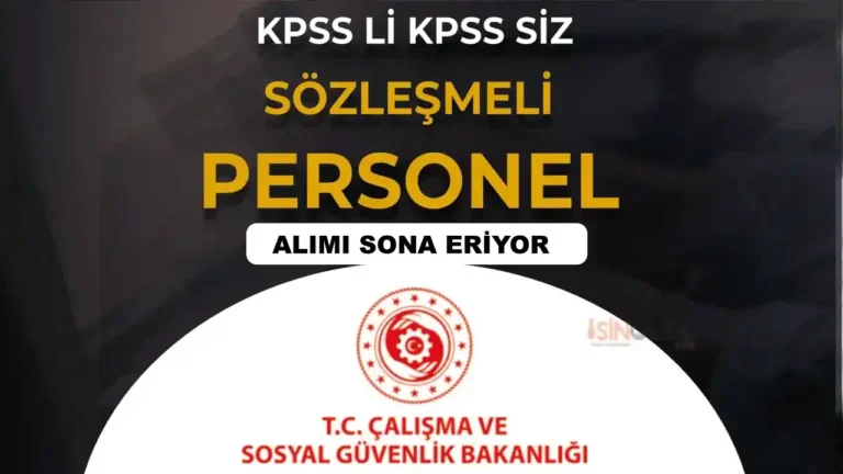 calisma bakanligi personel alimi