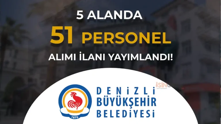 denizli buyuksehir belediyesi personel alimi