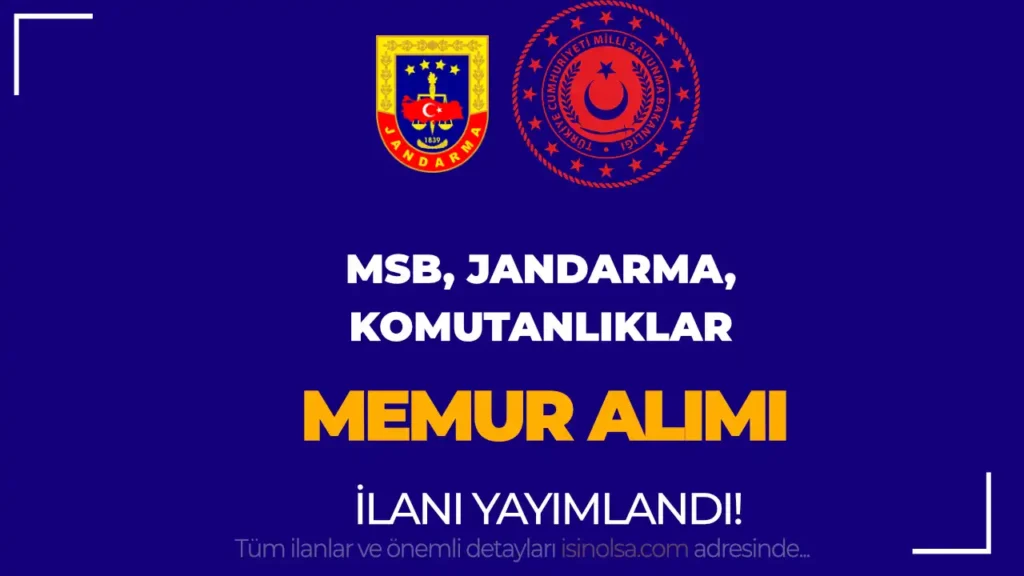 jandarma ve msb memur alimi