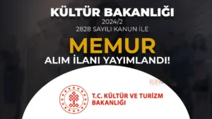 Kültür Bakanlığı KPSS siz Lise ve İlkokul Mezunu Memur Alıyor ( 2828 Sayılı Kanun İle )