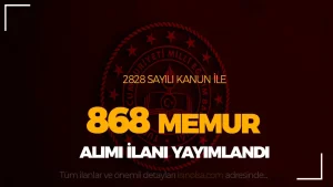 MEB 865 Hizmetli ve Memur Alımı – En Az İlkokul ( 2828 Kanun İle )