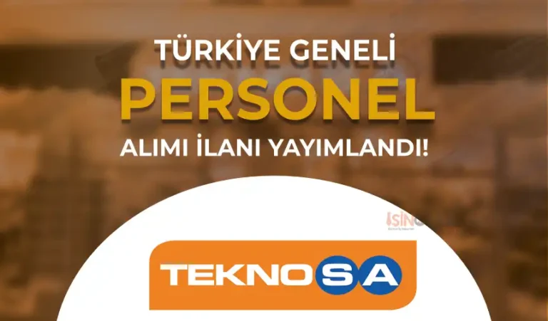 teknosa personel alimi