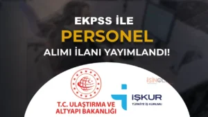 Ulaştırma Bakanlığı Engelli Kamu Personeli Alımı İlanı Yayımlandı!