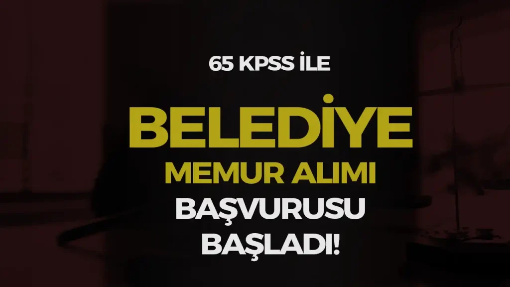 Ağrı belediyesi memur alımı