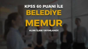 Belediye 60 KPSS ile Lisans Mezunu Memur Alacak ( Abdipaşa Belediyesi )