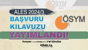 ÖSYM: 2024 ALES/3 Başvuruları Başladı!